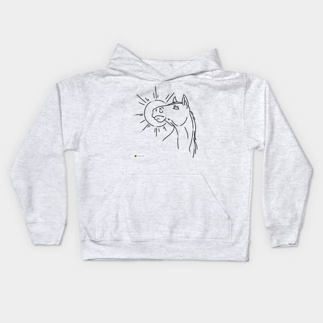 Original art by Katey Rogers Kids Hoodie by SunshineHorses